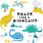 Dinosaurs wall stickers image