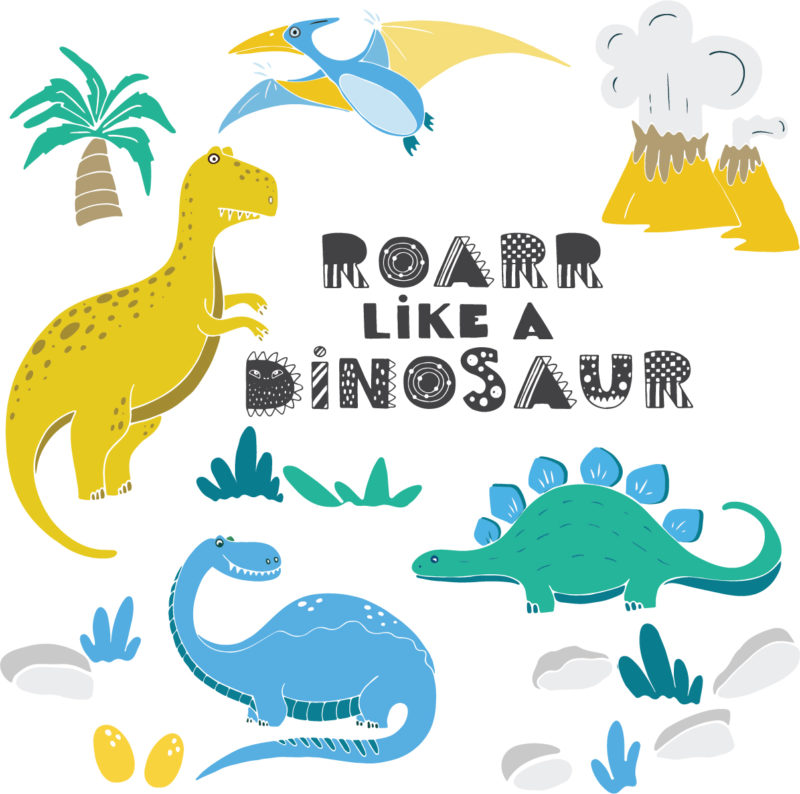 dinosaurs wall stickers