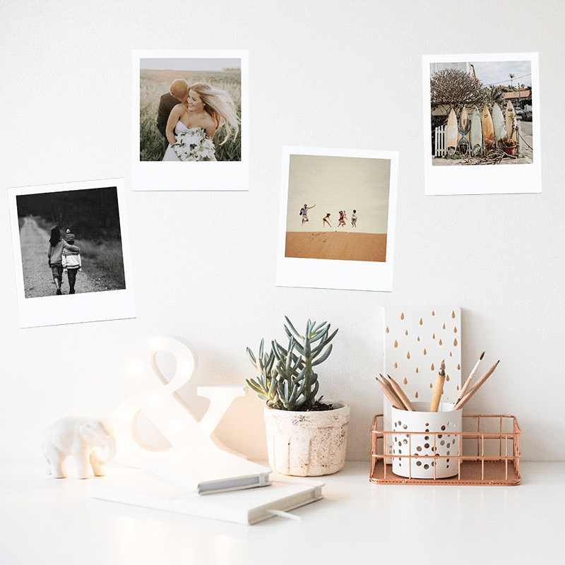 Happy Snaps wall stickers with Polaroid style photos