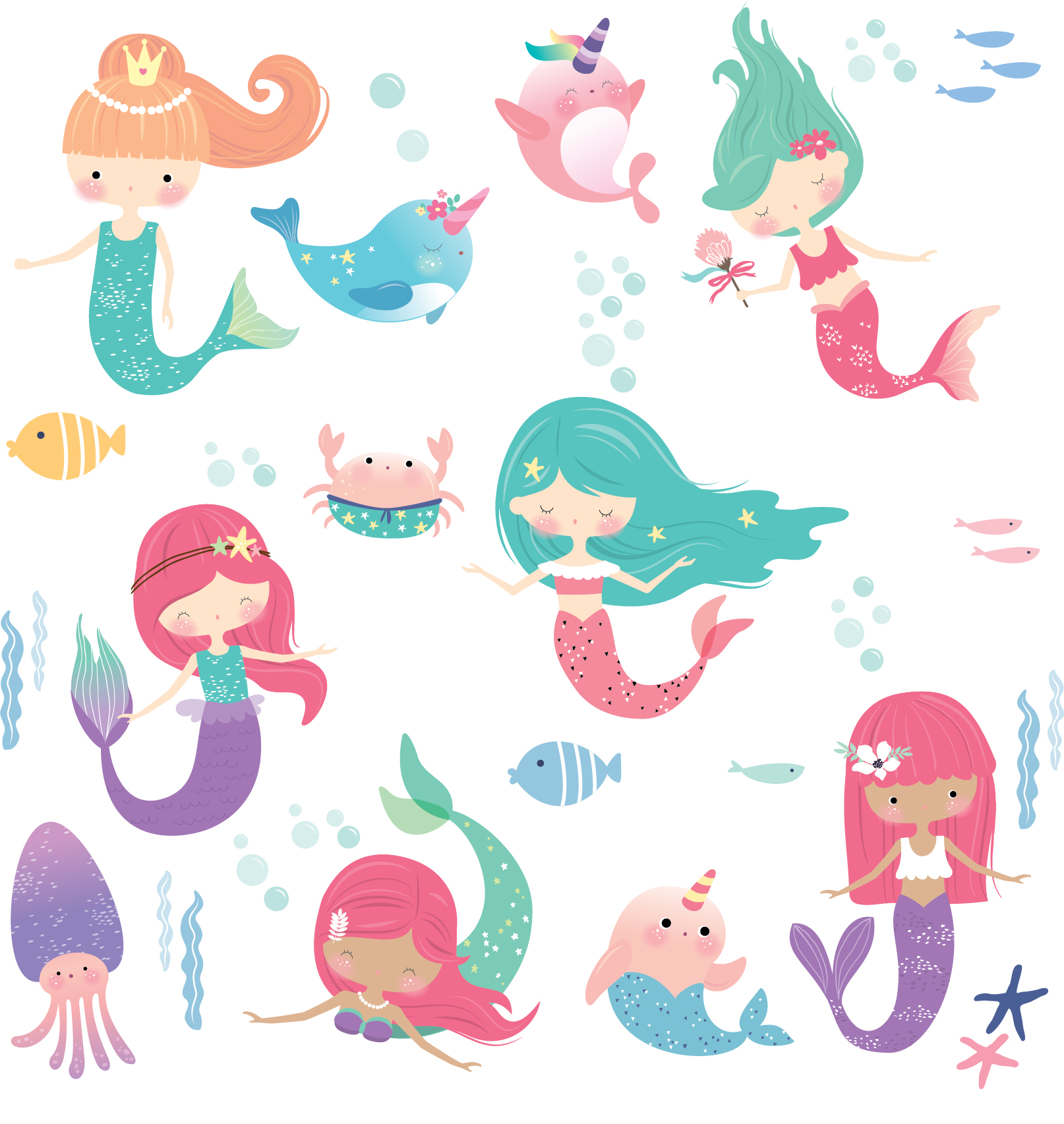 Mermaids Wall Decals Buy Online Or Call (03) 8774 2139