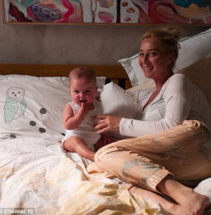 Mother and child happy together