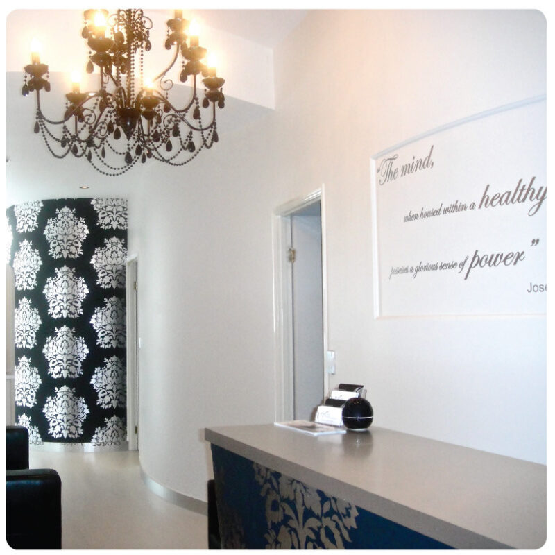 Custom text letters removable wall in a living room Custom text letters removable wall in a living room