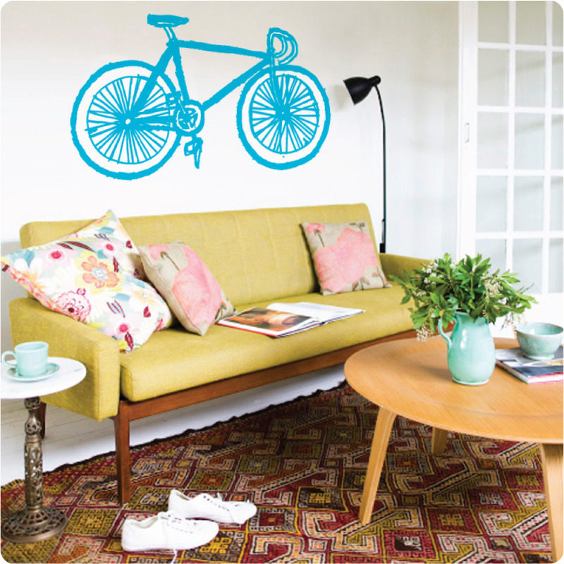 Fixy removable wall stickers by Curio & Curio in a living room