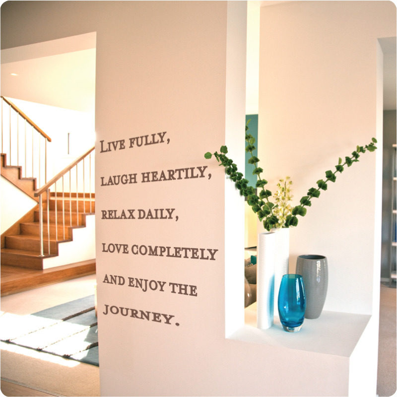 Live quote removable wall sticker in the Carlisle home