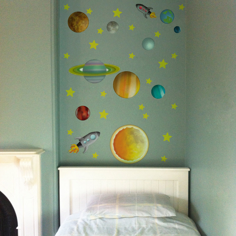 Space Removable Wall Stickers in a child's room