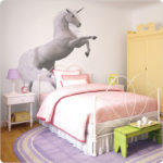 Unicorn or horse removable wall decal