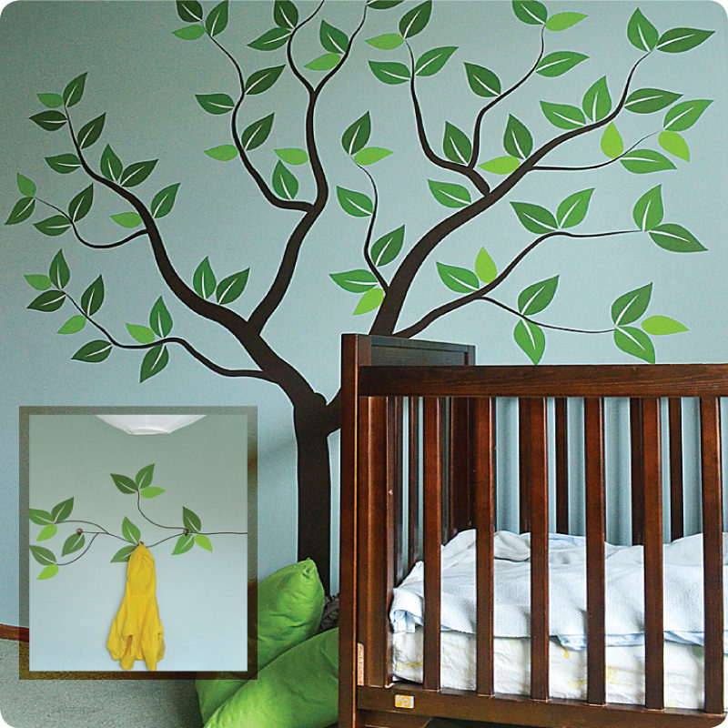 Tree of Seasons removable wall sticker in a child's room