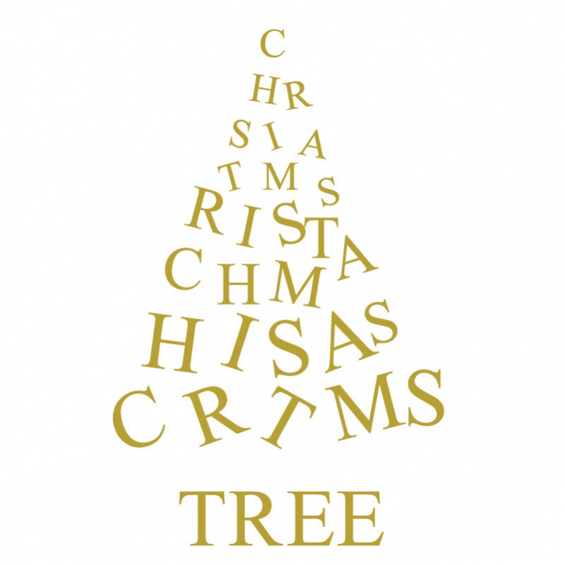 Christmas tree removable wall sticker