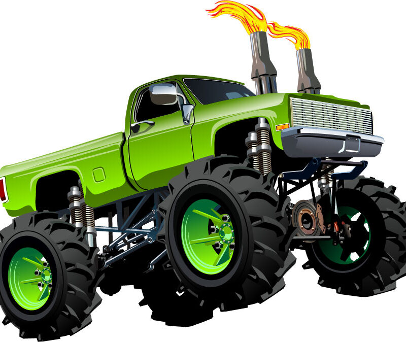 Green Monster Truck