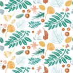 Leafy Days removable wallpaper by Ashley Le Quere