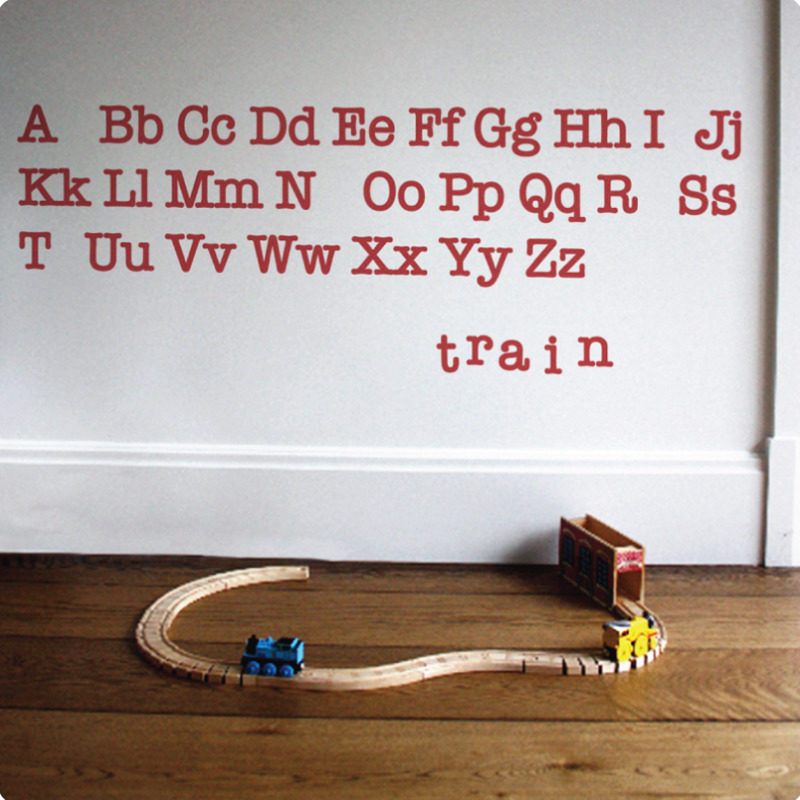 alphabet wall stickers