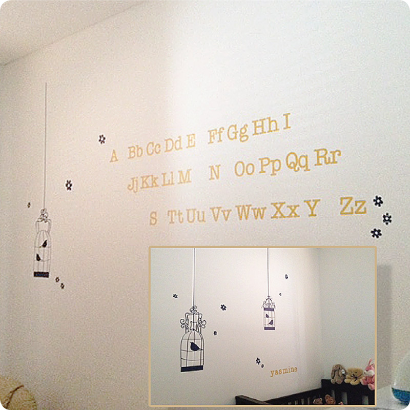 alphabet stickers for wall