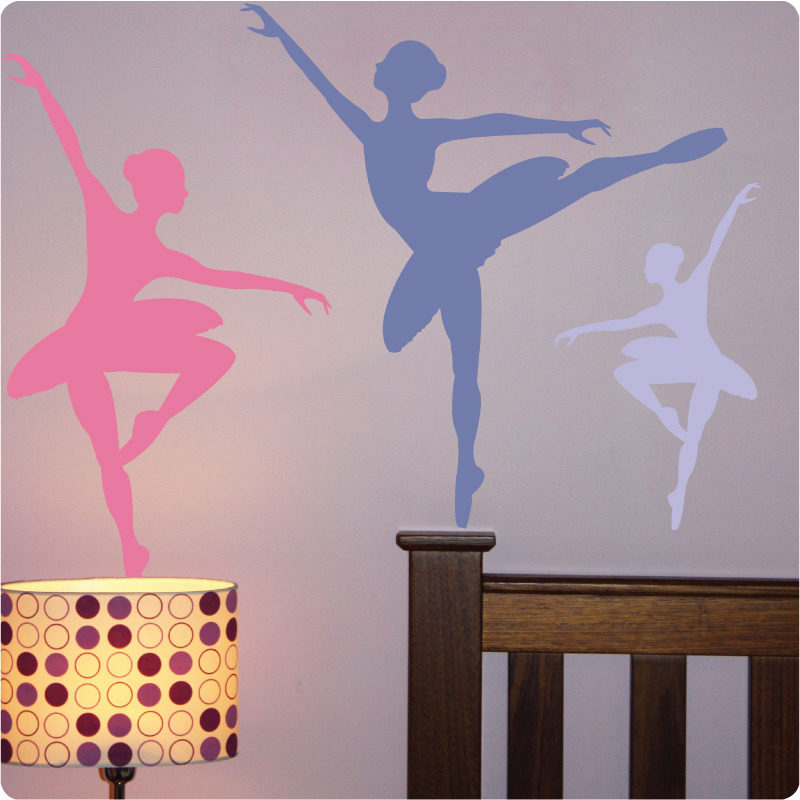 Ballet removable wall stickers for girls room