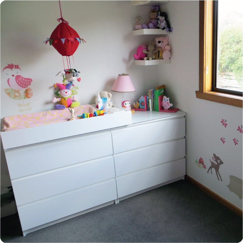 Enchanted Wood removable wall stickers by Cocoon Couture in child's room