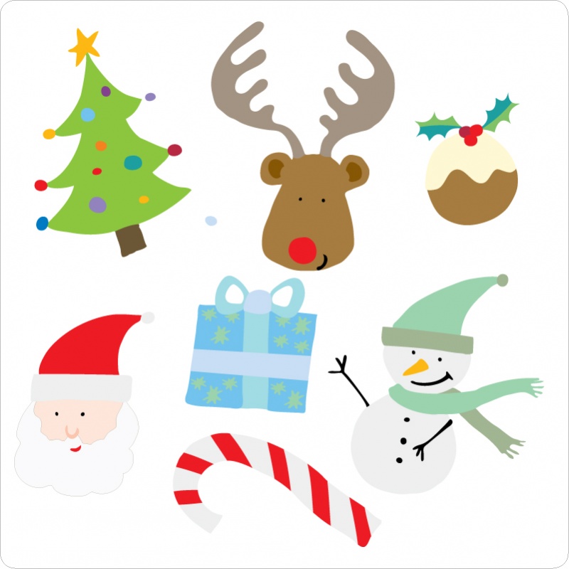 Christmas Friends removable wall stickers