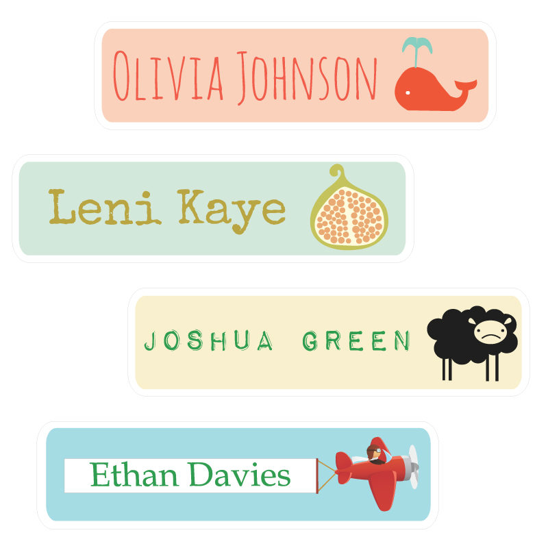 Name Labels removable wall stickers design your own