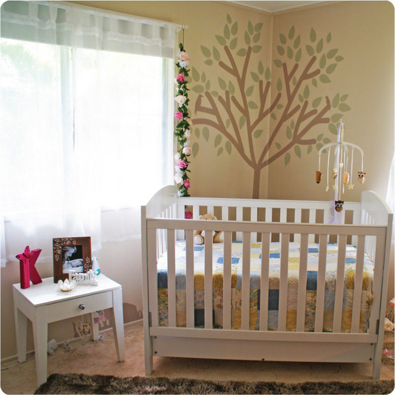 Tree silhouette removable wall sticker in the Stitt home