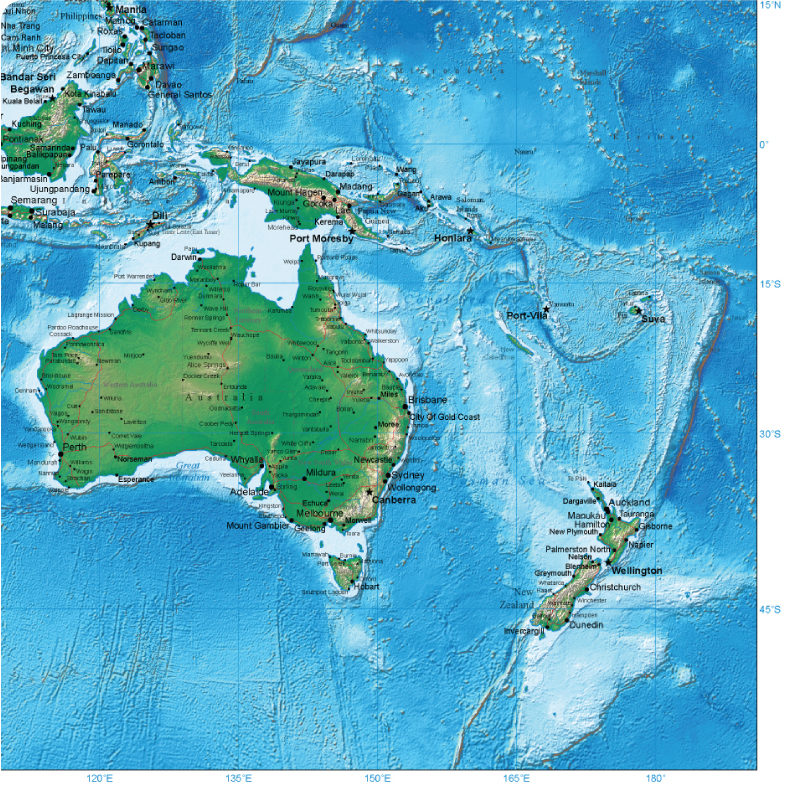 World Map removable geographical mural