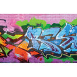 Graffiti removable wallpaper