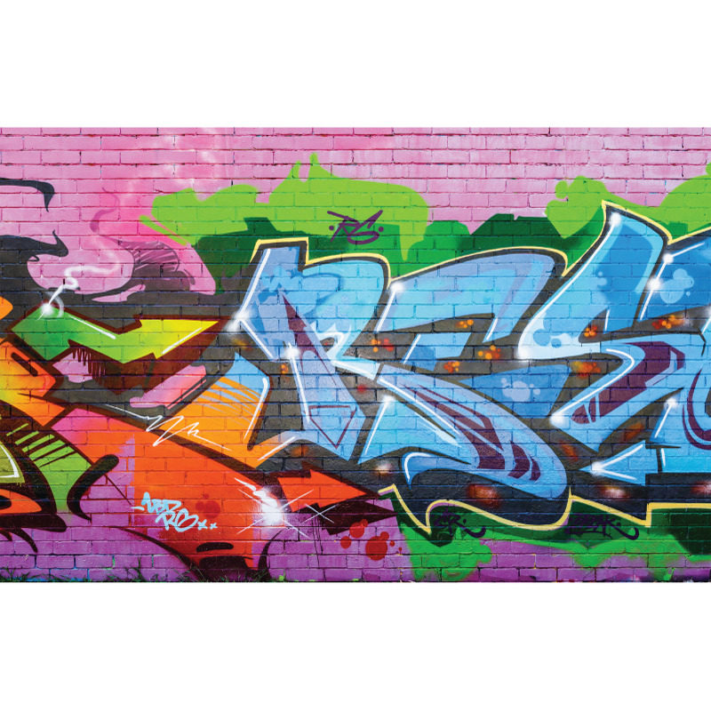 Graffiti removable wallpaper