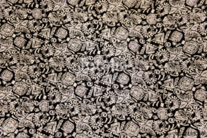 Custom Texture Mural Image - Etched Floral