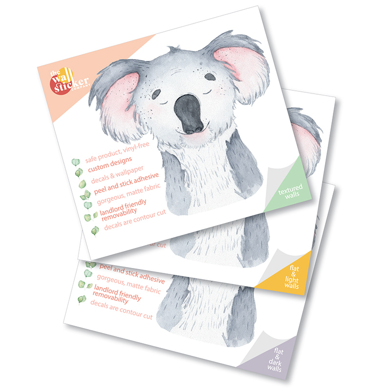 3 koala stickers