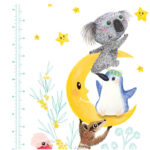 Native Animal Height Chart Close up 1