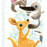 Native Animal Height Chart close up 2