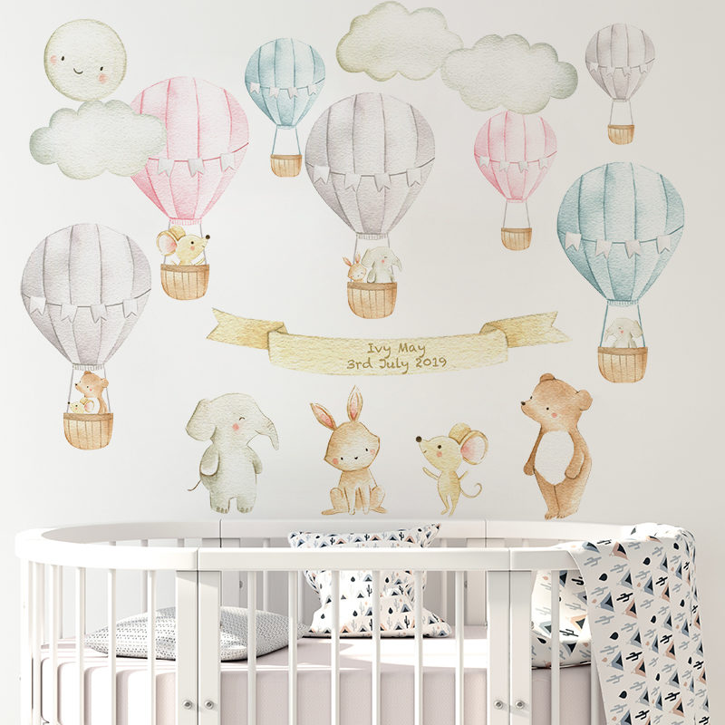 Hot Air Balloons Wall Decal - Buy Online Or Call (03) 8774 2139