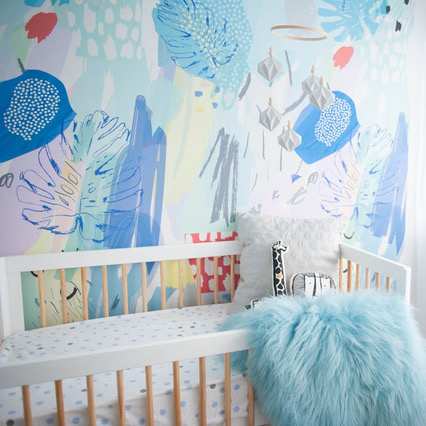 Nursery removable wallpaper