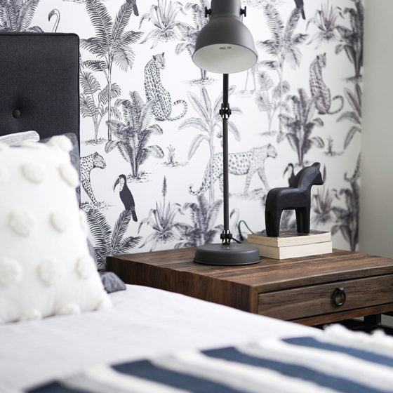 Black and White Jungle wallpaper-Buy Online Or Call (03) 8774 2139