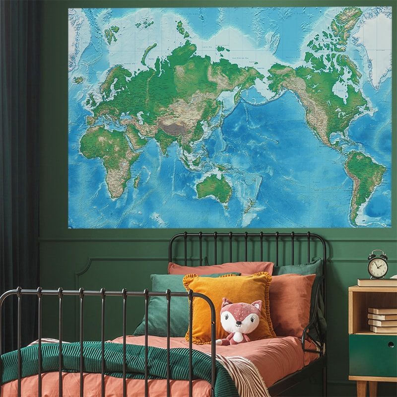 Detailed World Map decal