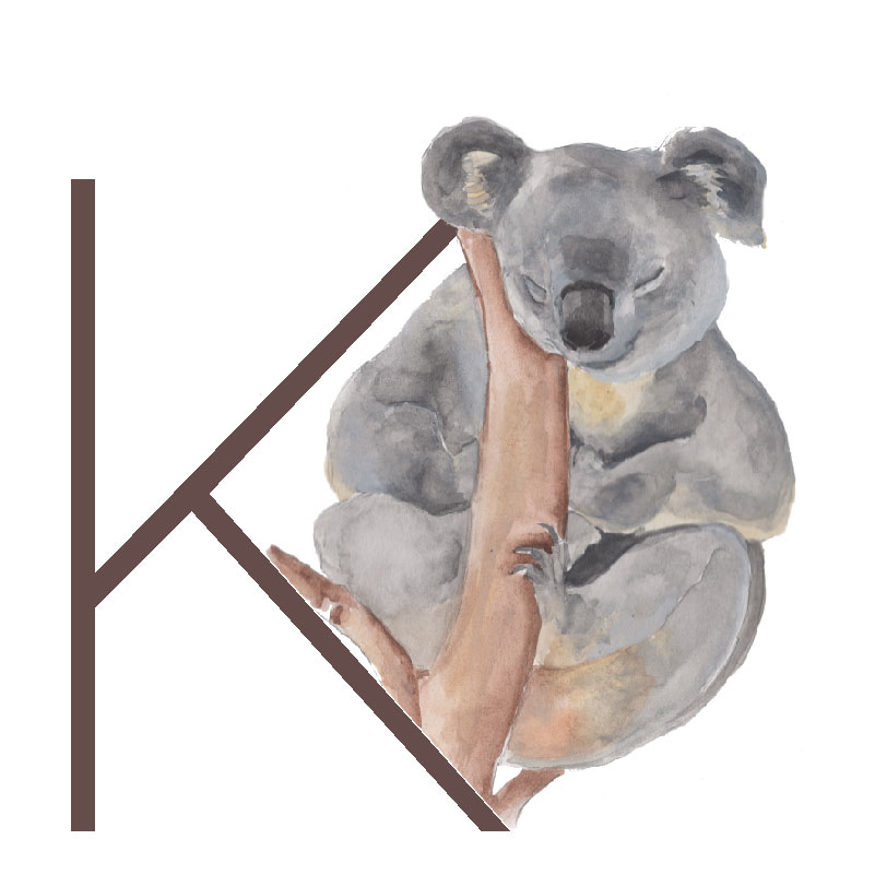 Animal Letters "K" in Abbott Animal Letters "K" in Abbott
