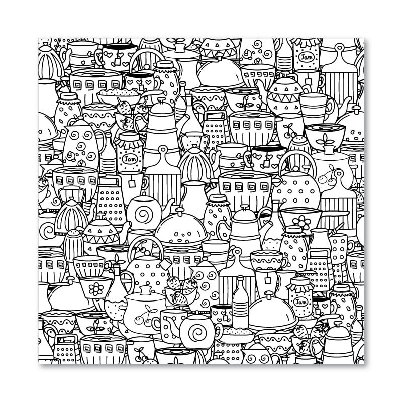 Mindfulness Wall Sticker Teacups