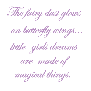 Fairy Quote in violet