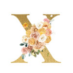 X Flower letter